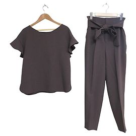 Autre Marque Conjunto em linho Tiara Marrom