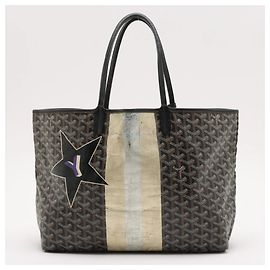Borsa tote in pelle Goyard Saint Louis Nero