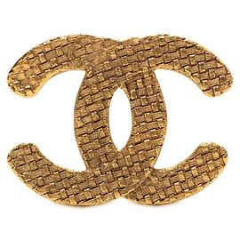 Broche tressée Coco Mark de Chanel Doré