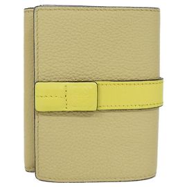 Loewe C660TR2X01 Calf Wallet Yellow