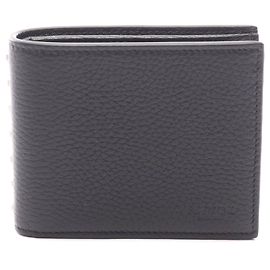 Valentino Garavani Valentino Rockstud Bifold Leather Wallet Black