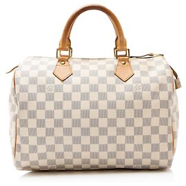 Bolso Louis Vuitton Damier Azur Speedy 30 Azul