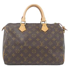 Bolso Boston Monogram Speedy Louis Vuitton Castaño