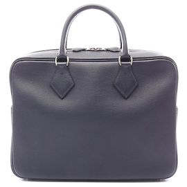 Hermès Hermes Plume Strap Business Bag Navy Blue