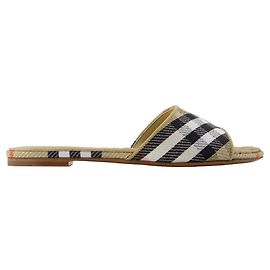 Sandali Lf Sloane Check - Burberry - Sintetico - Multicolore Multicolore