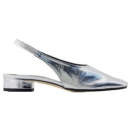 Dua Sandals - Aeyde - Leather - Silver Silvery Metallic