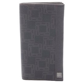 Alfred Dunhill Cartera larga bifold D-EIGHT de cuero PVC Dunhill Negro