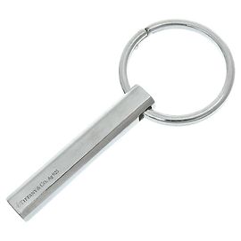 Tiffany & Co Silver Keyring Silvery Metallic