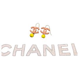 Pendientes Chanel Coco Mark Rosa