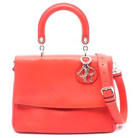 Christian Dior Be Dior Leather Handbag Red Red