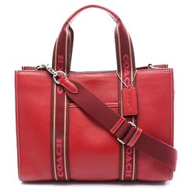 Coach Smith Leder Tote Tasche Rot