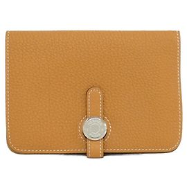 Carteira compacta Dogon Togo Hermès Marrom