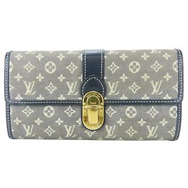 Cartera Larga Monograma Sarah de Louis Vuitton Azul