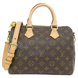 Bolsa Boston Monogram Speedy Bandoulière Louis Vuitton Marrom