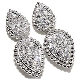 Boucheron K18WG Diamantohrringe Weiß