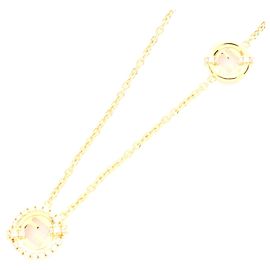 Fendi vergoldete Strass-Halskette Golden Metallisch