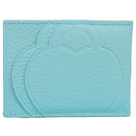 Tiffany & Co Leather Return to Tiffany Card Case Blue