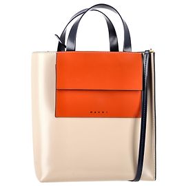 Bolsa tote Museo Small Marni em couro multicolorido Multicor