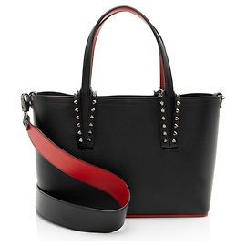 Mini Tote Cabata in pelle Christian Louboutin Nero