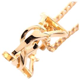 Yves Saint Laurent Collana Cassandra Oro Saint Laurent D'oro Metallico