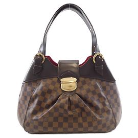 Bolsa de Ombro Sistina Damier Louis Vuitton Marrom