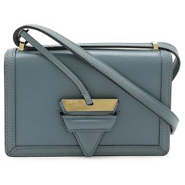 Loewe Barcelona Leather Mini Shoulder Bag Blue