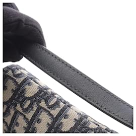 Dior-Dior Mini Saddle Bag Canvas Leather-Black