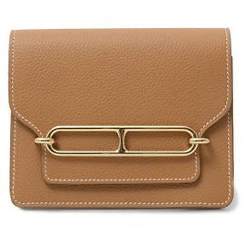 Portefeuille Slim Evercolor Roulis d'Hermès Marron