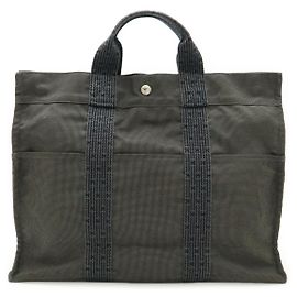 Hermès Hermes Canvas Aline Tote MM Bag Grey