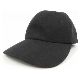 Gorra de algodón Monogram Louis Vuitton Negro