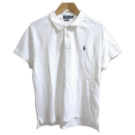 Polo Ralph Lauren Camisa Polo de Algodón Ajustada Blanco