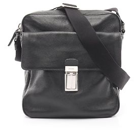 Prada VITELLO CITY Shoulder Bag Black