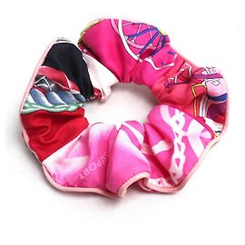 Hermès HERMES Scrunchie in Seta Claudia Rosa Multicolore