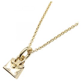 Collar Motivo Birkin de Hermès Dorado