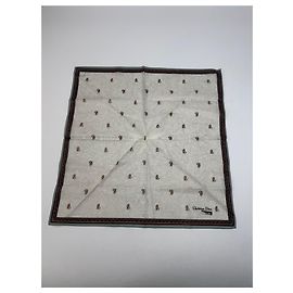 Sciarpa Vintage Dior Grigio Verde Marrone Grigio