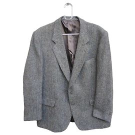 Autre Marque Pierre Martin Harris Tweed Jacket Grey Grey