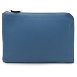 Hermès Pochette tablette Evercolor Hermes Bleu