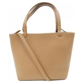 Bolsa de ombro em couro de bezerro The Row Marrom