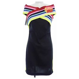 Vestido Fendi Negro Amarillo