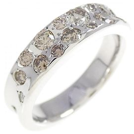 Autre Marque Kashikey Mélange Au750 Weißgold Diamantring Silber
