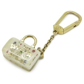 Porte-Clés Speedy Inclusion de Louis Vuitton Blanc Autre Monogramme