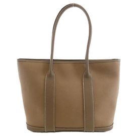 Hermès Hermes GARDEN ZIP PM Handbag Beige Taupe