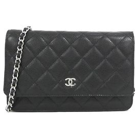 Chanel Portafoglio a Catena Classico Senza Tempo Nero