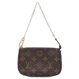 Mini Pochette Accessoires Monogram Louis Vuitton Marron