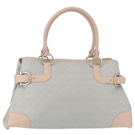 Salvatore Ferragamo Gancini Tote Leather Brown