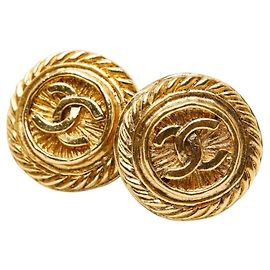 Orecchini Vintage Chanel Coco Mark D'oro