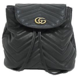 Gucci GG Marmont Backpack Black