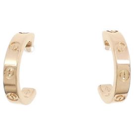 Pendientes Mini Love Cartier en Oro Rosa Dorado