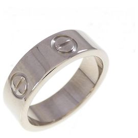 Cartier Love Ring in White Gold Golden