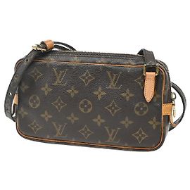 Pochette Marly Bandouliere Louis Vuitton Monogram Canvas Castaño